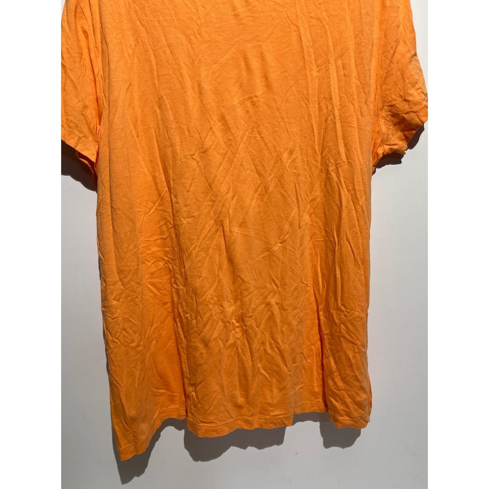 IZOD Womens XXL Orange Short Sleeve Scoop Neck Cotton Modal Blend Basic Tee - Picture 6 of 12